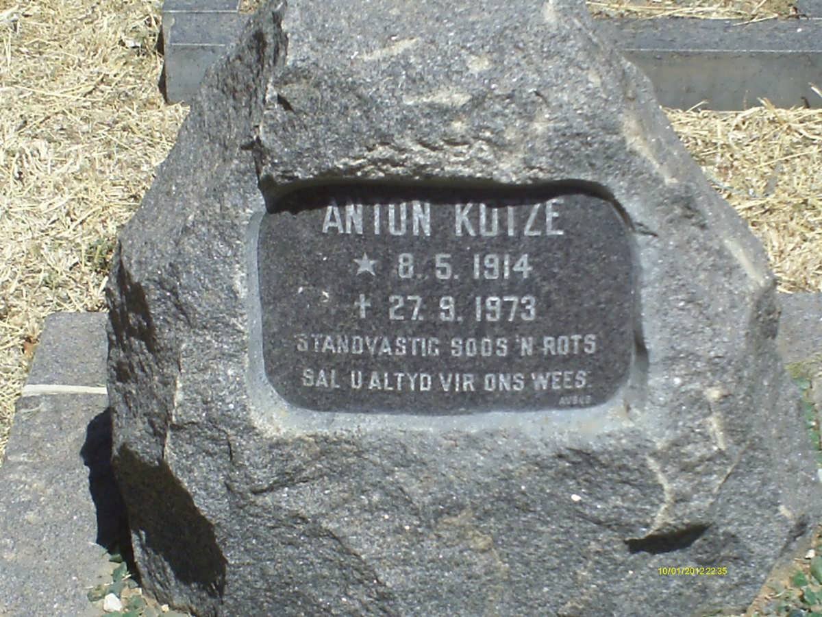KOTZE Anton 1914-1973