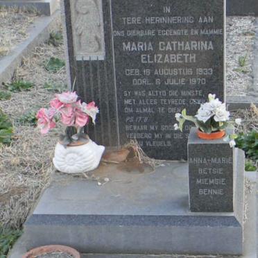 KRUGER Maria Catharina Elizabeth nee DIPPENAAR 1933-1970