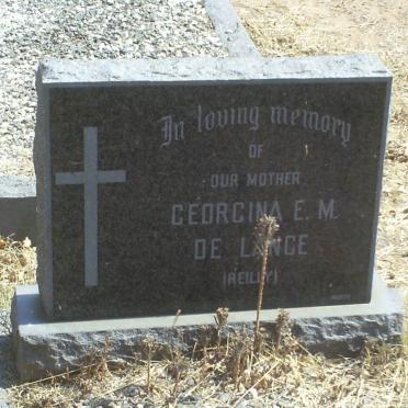 LANGE Georgina E.M. de nee REILLY