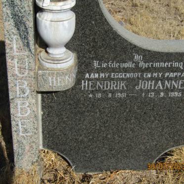 LUBBE Hendrik Johannes 1951-1995