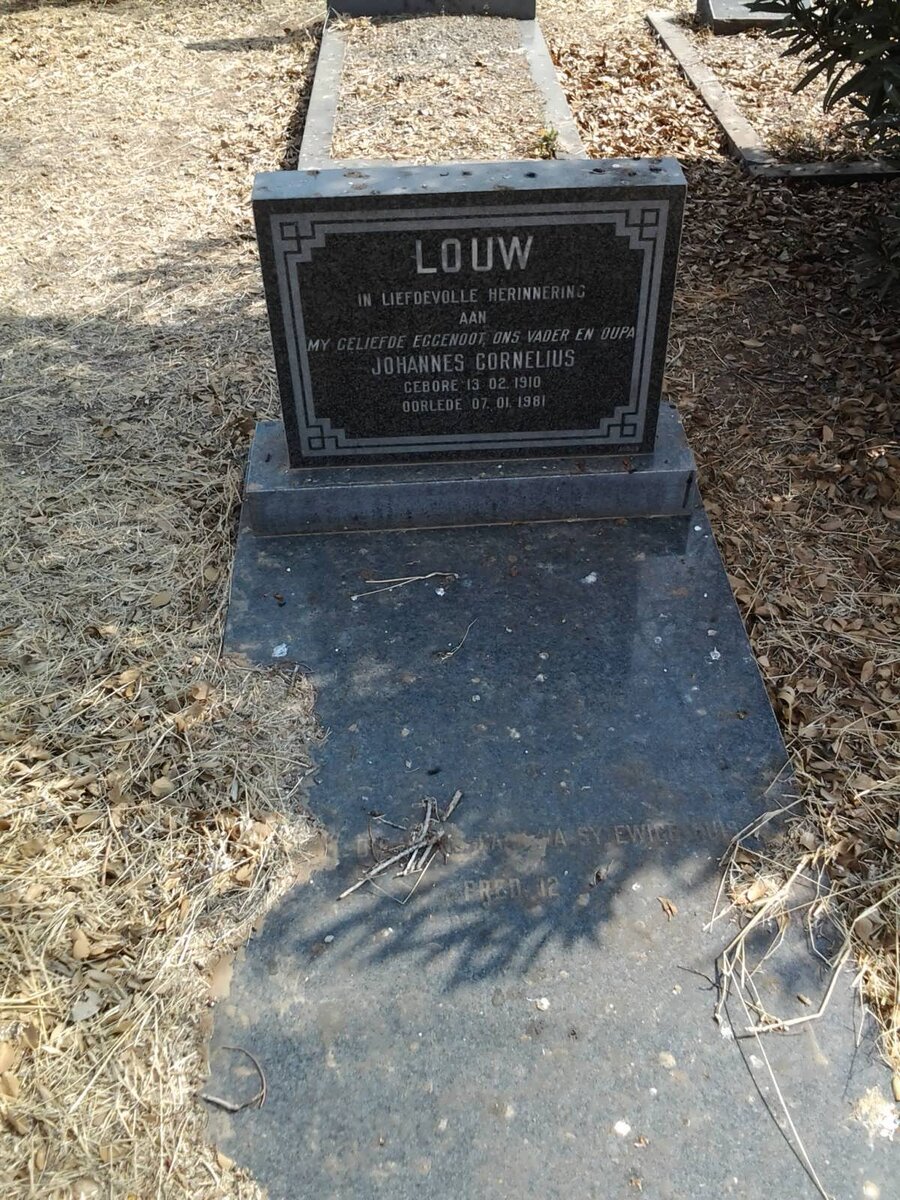 LOUW Johannes Cornelius 1910-1981
