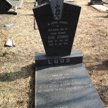 LUUS Cecil Gerhard 1942-1979