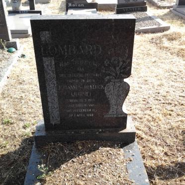 LOMBARD Johannes Hendrik 1903-1968