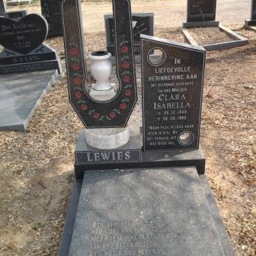 LEWIES Clara Isabella 1946-1983