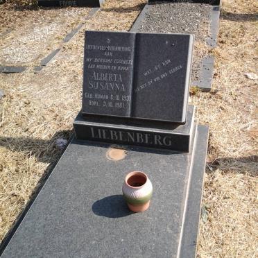 LIEBENBERG Alberta Susanna nee HUMAN 1937-1981