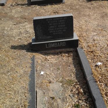 LOMBARD Lambert Hendrik 1931-1980