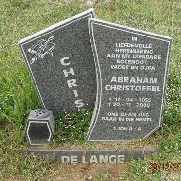 LANGE Abraham Christoffel, de 1955-2006