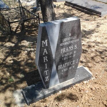 MARITZ Frans S. 1927-2012 &amp; Beatrice J. 1928-