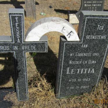 MULLER Letitia 1943-2003