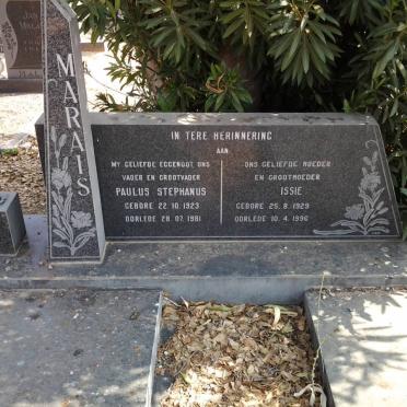 MARAIS Paulus Stephanus 1923-1981 &amp; Issie 1929-1996
