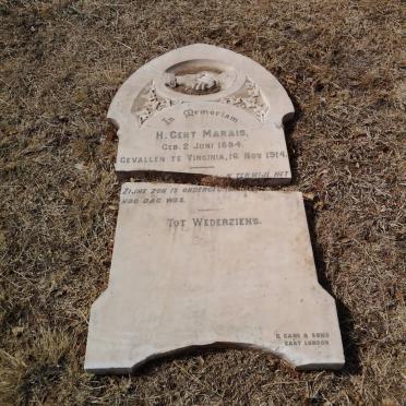 MARAIS H. Gert 1884-1914