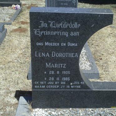 MARITZ Ernest Henry 1907-1973 &amp; Lena Dorothea 1905-1985