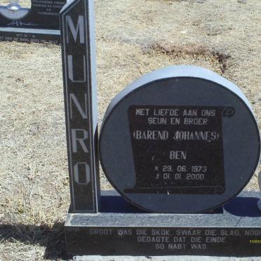 MUNRO Barend Johannes 1973-2000