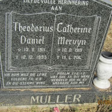 MULLER Theodorius Daniel 1911-1995 & Catherine Mervyn 1919-2014