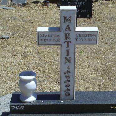 MARTIN Martha Christina 1956-2000