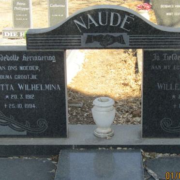 NAUDE Willem Adriaan 1908-1976 &amp; Jeanetta Wilhelmina 1912-1994