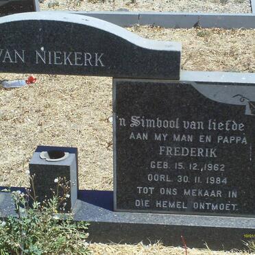 NIEKERK Frederik, van 1962-1984