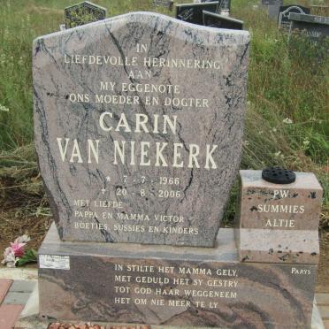 NIEKERK Carin, van 1966-2006
