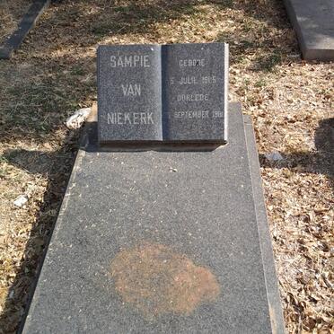 NIEKERK Sampie, van 1905-1981