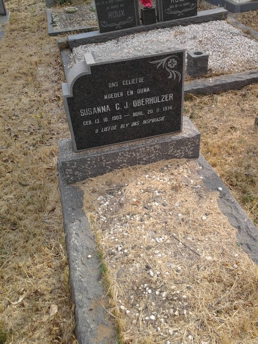 OBERHOLZER Susanna C.J. 1903-1974