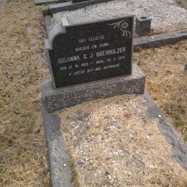 OBERHOLZER Susanna C.J. 1903-1974