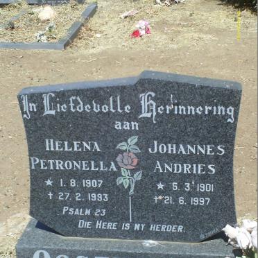 OOSTHUIZEN Johannes Andries 1901-1997 &amp; Helena Petronella 1907-1993