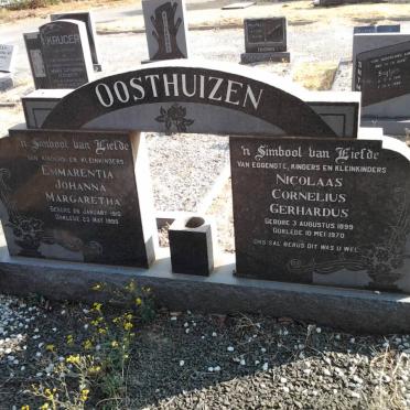 OOSTHUIZEN Nicolaas Cornelius Gerhardus 1899-1970 &amp; Emmarentia Johanna Margaretha 1910-1990