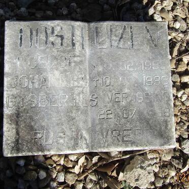 OOSTHUIZEN Roelof Johannes Gysbertus 1955-1999