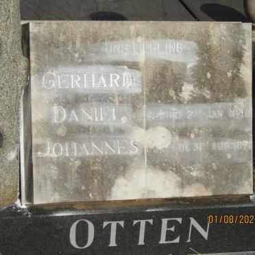 OTTEN Gerhard Daniel Johannes1948-1971