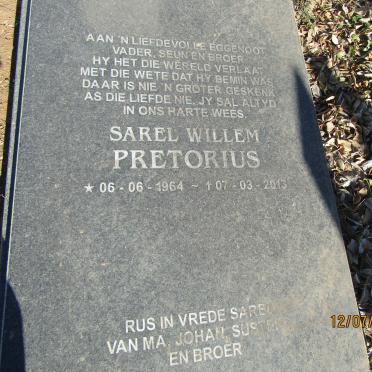 PRETORIUS Sarel Willem 1964-2013