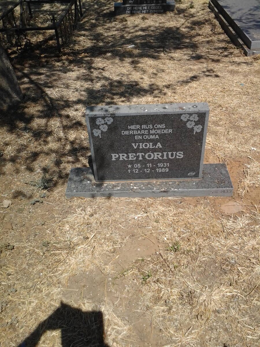 PRETORIUS Viola 1931-1989