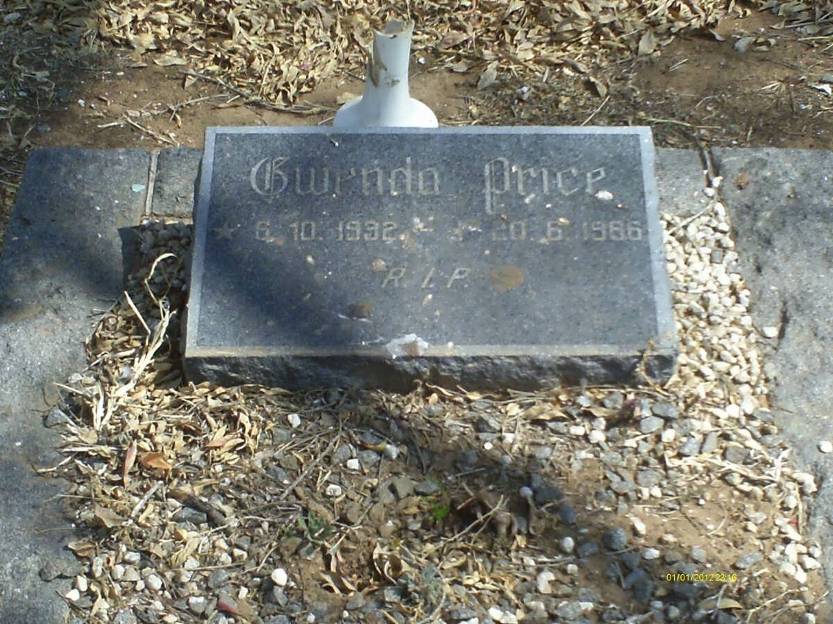 PRICE Gwenda 1932-1966