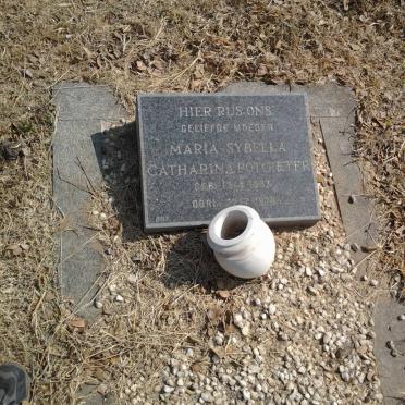 POTGIETER Maria Sybella Catharina 1937-1978