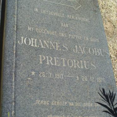 PRETORIUS Johannes Jacobus 1917-1976