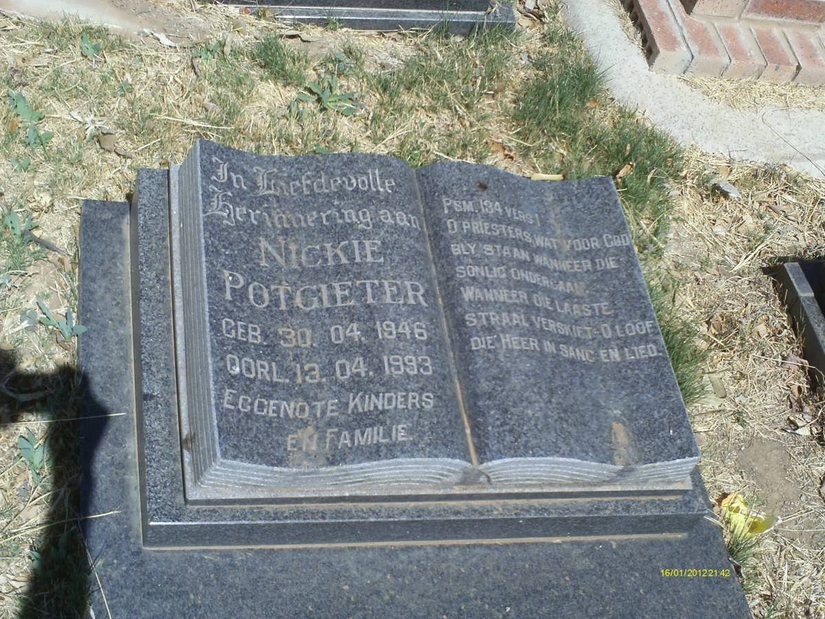 POTGIETER Nickie 1946-1993