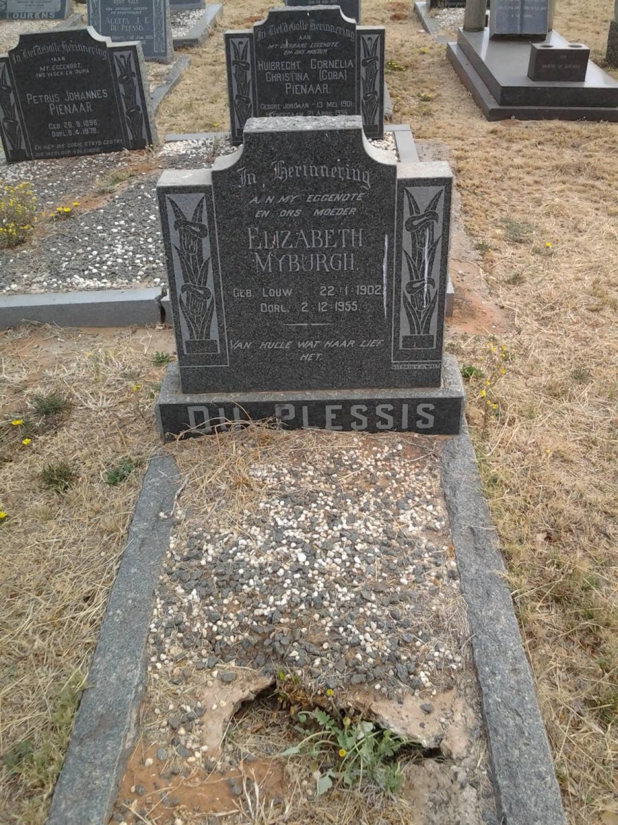 PLESSIS Elizabeth Myburgh, du nee LOUW 1902-1955