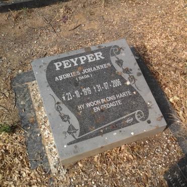 PEYPER Andries Johannes 1919-2006