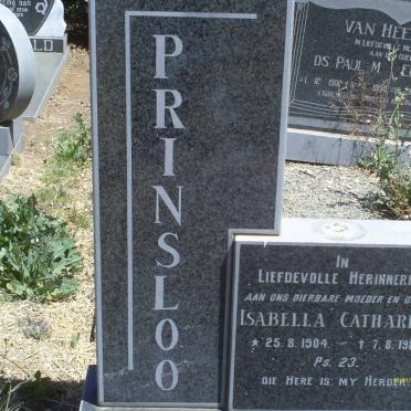 PRINSLOO Isabella Catharina 1904-1988
