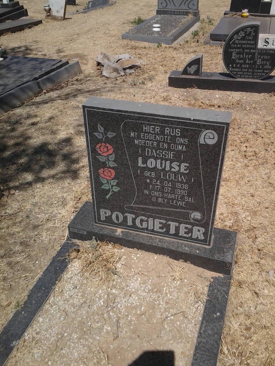 POTGIETER Louise nee LOUW 1936-1990