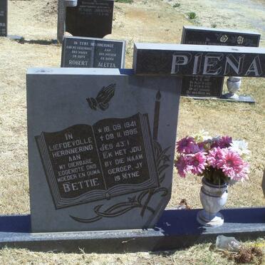 PIENAAR Bettie 1941-1995