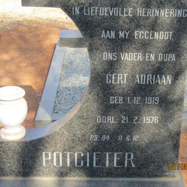 POTGIETER Gert Adriaan 1919-1976