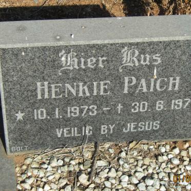 PAICH Henkie 1973-1975