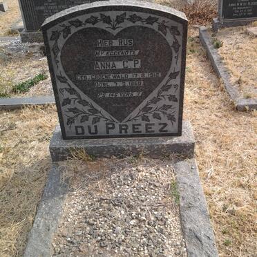 PREEZ Anna C.P., du nee GROENEWALD 1918-1960