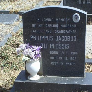 PLESSIS Philippus Jacobus, du 1918-1972