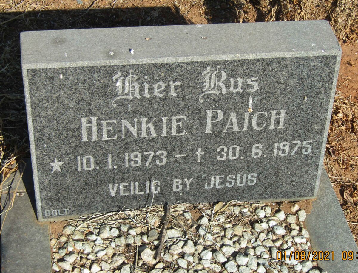 PAICH Henkie 1973-1975