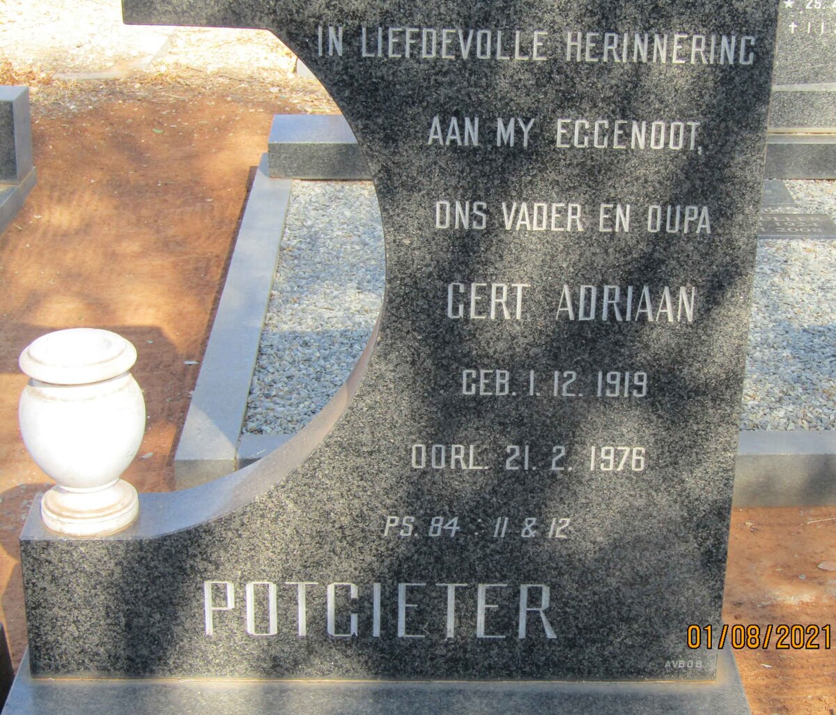 POTGIETER Gert Adriaan 1919-1976