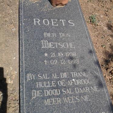 ROETS Wietsche 1938-1993