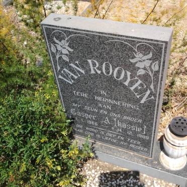 ROOYEN Casper A., van 1966-1989