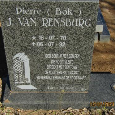 RENSBURG Pierre, J. van 1970-1992