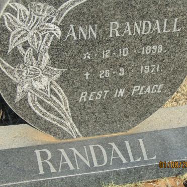 RANDALL Ann 1898-1971
